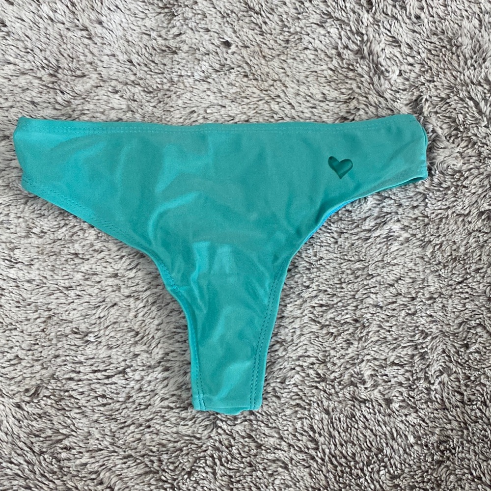 Thong Bikini Bottom w/ Heart Shaped Cut out
